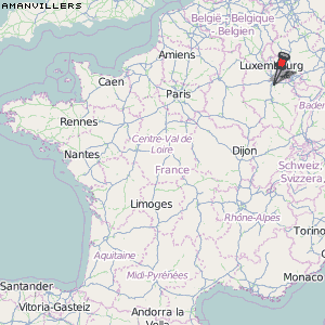 Amanvillers Karte Frankreich