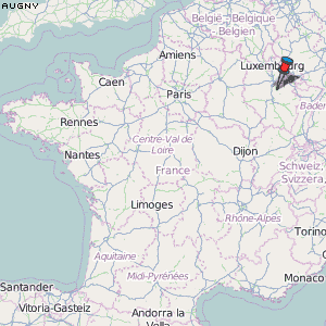 Augny Karte Frankreich
