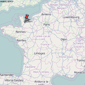 Marigny Karte Frankreich