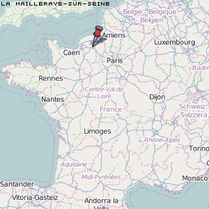 La Mailleraye-sur-Seine Karte Frankreich
