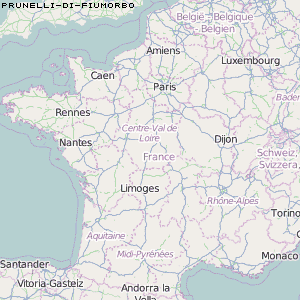 Prunelli-di-Fiumorbo Karte Frankreich