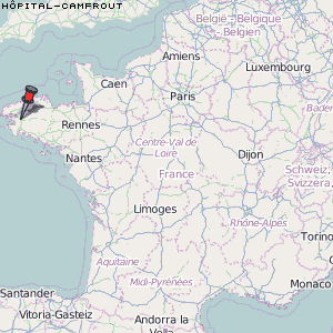 Hôpital-Camfrout Karte Frankreich