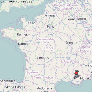 La Tour-d'Aigues Karte Frankreich