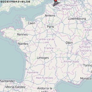 Godewaersvelde Karte Frankreich