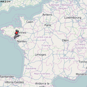 Arzon Karte Frankreich