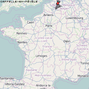 Cappelle-en-Pévèle Karte Frankreich