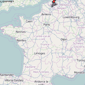 Lompret Karte Frankreich