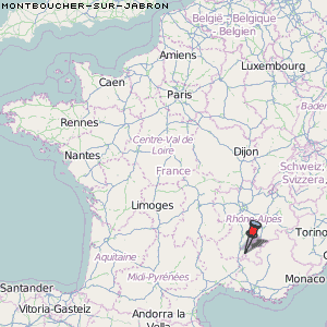 Montboucher-sur-Jabron Karte Frankreich