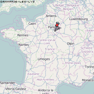 Dammarie-les-Lys Karte Frankreich