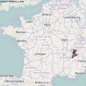 Chapareillan Karte Frankreich
