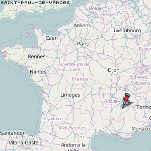 Saint-Paul-de-Varces Karte Frankreich