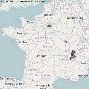 Saint-Victor-de-Cessieu Karte Frankreich