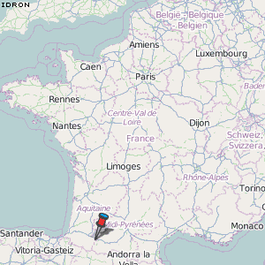 Idron Karte Frankreich