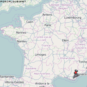 Forcalqueiret Karte Frankreich
