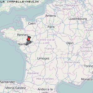 La Chapelle-Heulin Karte Frankreich