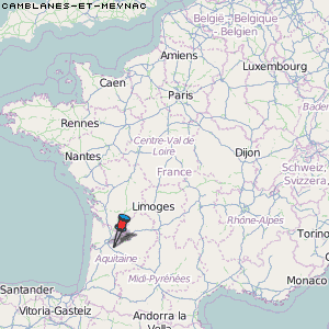 Camblanes-et-Meynac Karte Frankreich