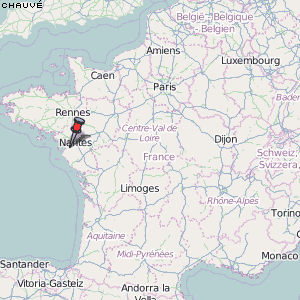 Chauvé Karte Frankreich