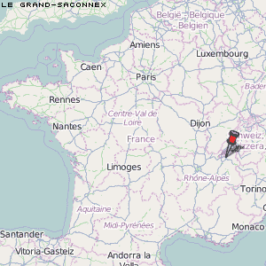 Le Grand-Saconnex Karte Frankreich