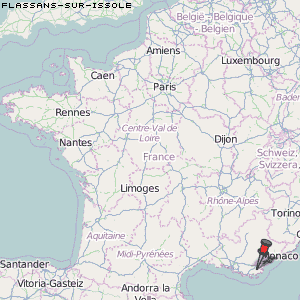 Flassans-sur-Issole Karte Frankreich