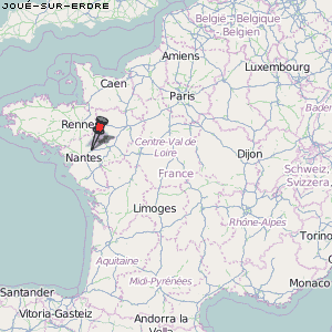 Joué-sur-Erdre Karte Frankreich