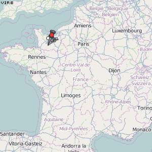 Vire Karte Frankreich
