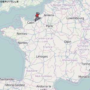Deauville Karte Frankreich