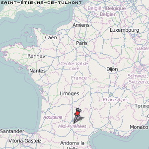 Saint-Étienne-de-Tulmont Karte Frankreich
