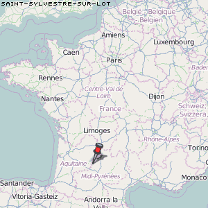 Saint-Sylvestre-sur-Lot Karte Frankreich
