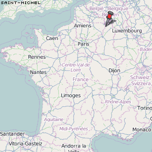 Saint-Michel Karte Frankreich