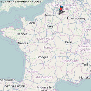 Bohain-en-Vermandois Karte Frankreich