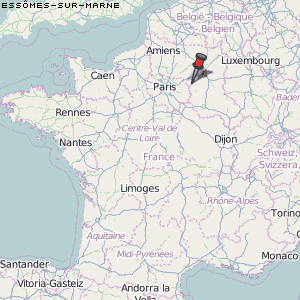 Essômes-sur-Marne Karte Frankreich