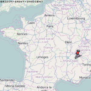 Brison-Saint-Innocent Karte Frankreich