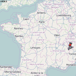 Séez Karte Frankreich