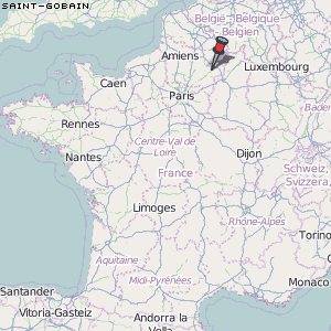 Saint-Gobain Karte Frankreich