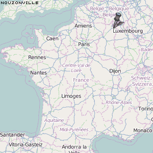 Nouzonville Karte Frankreich