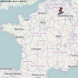 Vrigne-aux-Bois Karte Frankreich