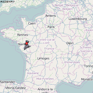 Aizenay Karte Frankreich