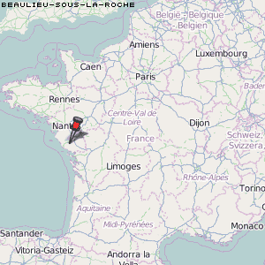 Beaulieu-sous-la-Roche Karte Frankreich