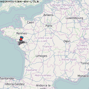 Noirmoutier-en-l'Île Karte Frankreich