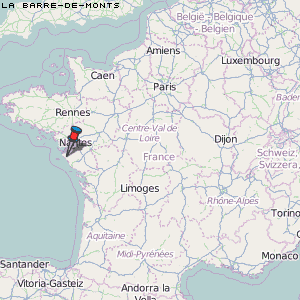 La Barre-de-Monts Karte Frankreich
