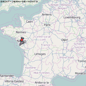 Saint-Jean-de-Monts Karte Frankreich
