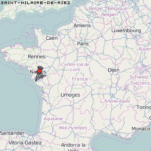 Saint-Hilaire-de-Riez Karte Frankreich