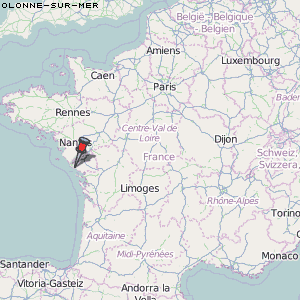 Olonne-sur-Mer Karte Frankreich