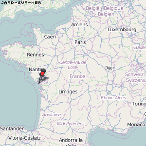 Jard-sur-Mer Karte Frankreich