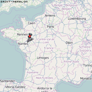 Saint-Herblon Karte Frankreich