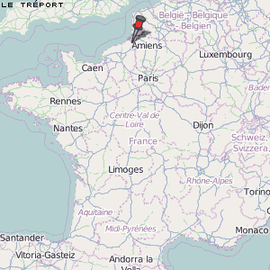 Le Tréport Karte Frankreich