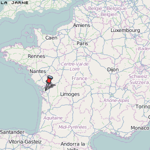 La Jarne Karte Frankreich