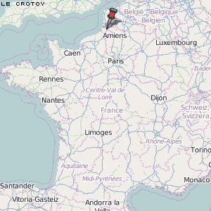 Le Crotoy Karte Frankreich