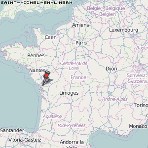 Saint-Michel-en-l'Herm Karte Frankreich