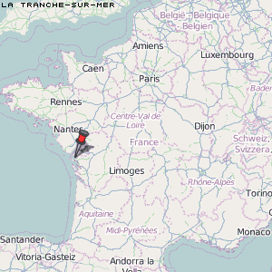 La Tranche-sur-Mer Karte Frankreich